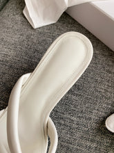 Load image into Gallery viewer, White/Brown/Grey Cut Out Mules