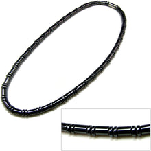 Cargar imagen en el visor de la galería, Magnetic Hematite Therapy &amp; Healing Stone Drum Bead Necklace
